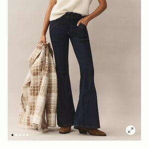 Anthropologie Pilcro Dark Blue Flared Jeans